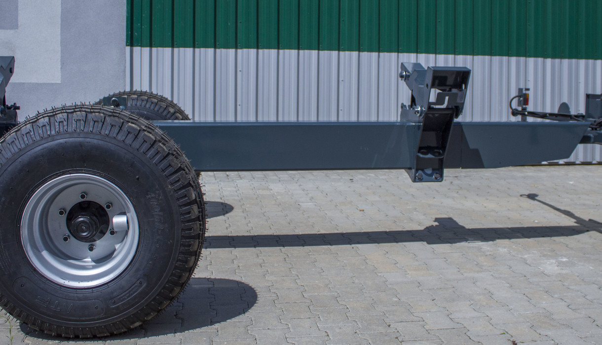 Trailer of increased strength for transporting the header MAANS-16.04.002 with a rotary element